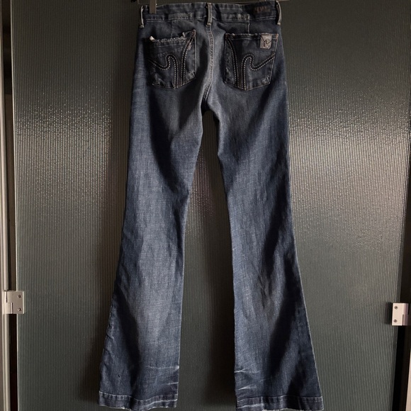 Citizens of Humanity Faye Low Rise Flare Jeans 28 Original Length Made in USA - Picture 6 of 13